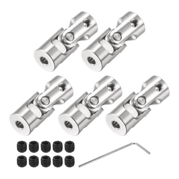 uxcell ユニバーサルジョイント シャフトカップリング 回転可能 ネジとレンチ付き 3 mmへ3...