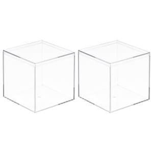 uxcell アクリルディスプレイケース 立方体形状クリア高透明ボックス