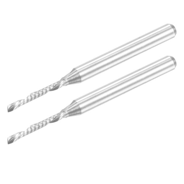 uxcell エンドミルCNCルータービット 左手 螺旋 PVC MDF 堅材彫刻用 シャンク直径3...