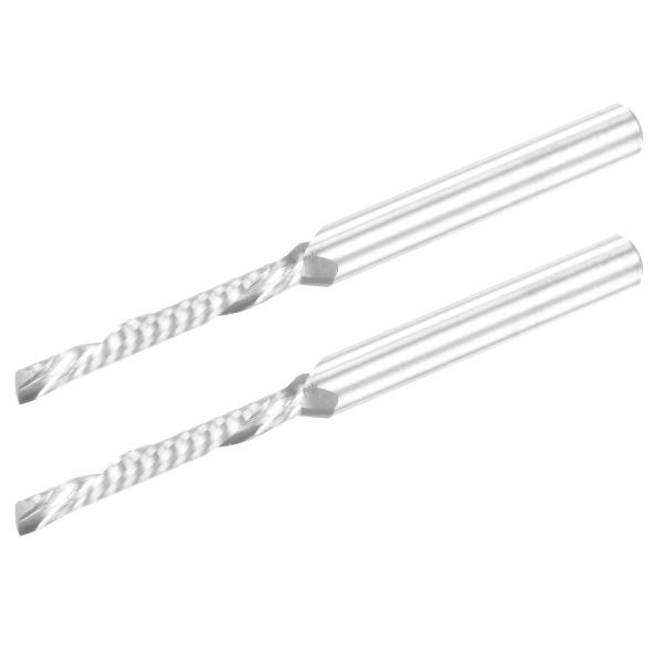 uxcell エンドミルCNCルータービット 左手 カーバイド 螺旋 PVC MDF 堅材彫刻用 シ...