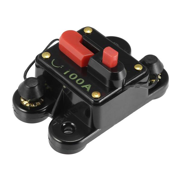 X AUTOHAUX 12V インラインサーキットブレーカ 車の保護 ステレオスイッチ 100A 1...