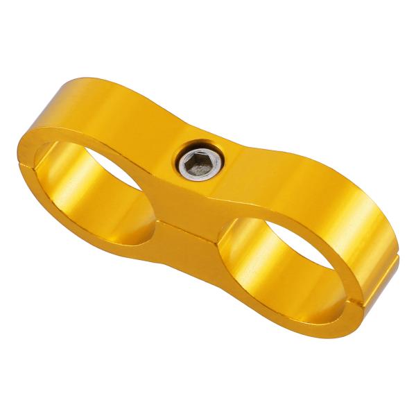 xAUTOHAUx車のホースセパレータークランプ 燃料ラインコネクタ 石油燃料ホース用 アルミニウム...