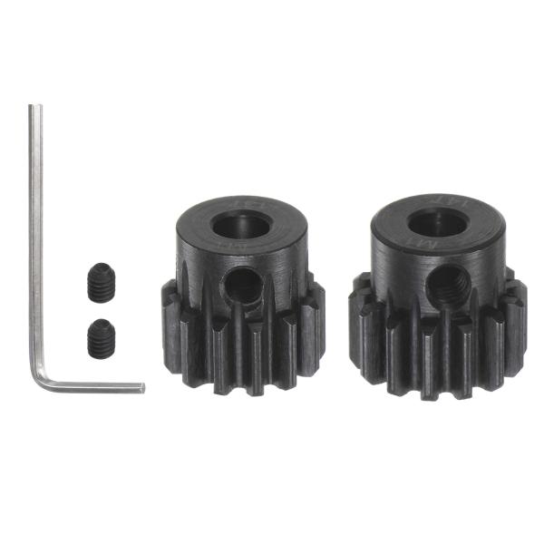 uxcell モッド1 M1ピニオンモーターギアセット 13T 14T 5mmRCモーターシャフト用...