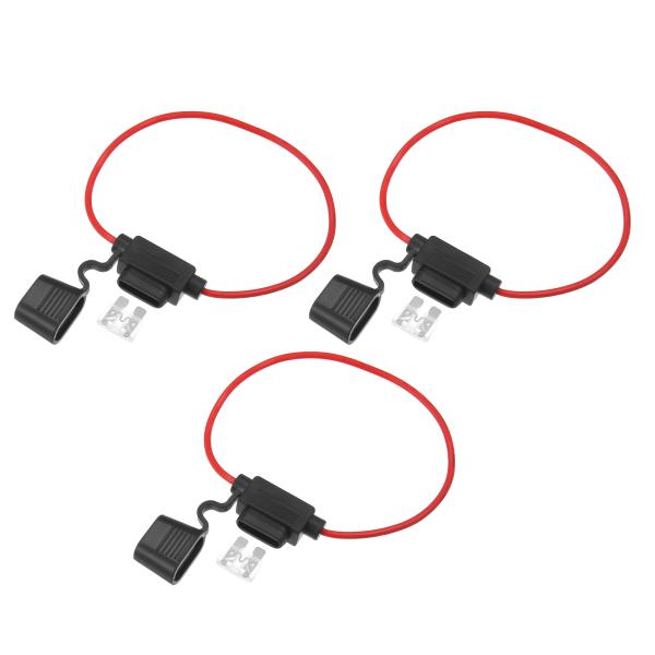 xAUTOHAUxカーインラインATCブレードスタイル インラインヒューズホルダー 25A中ヒューズ...