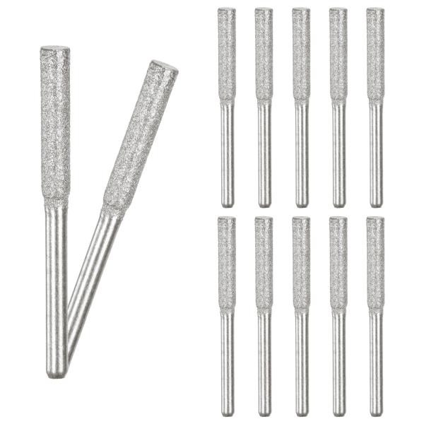 M METERXITY 12パック5/32"チタンメッキダイヤモンドチェーンソーシャープナー 高硬度...