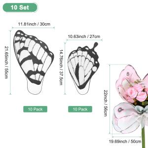 M METERXITY 20シートの蝶々と花柄...の詳細画像3