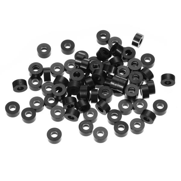 PATIKIL 黒色ABS ID 5.2mm OD 11mm 長さ5mm ナイロンラウンドスペーサー...