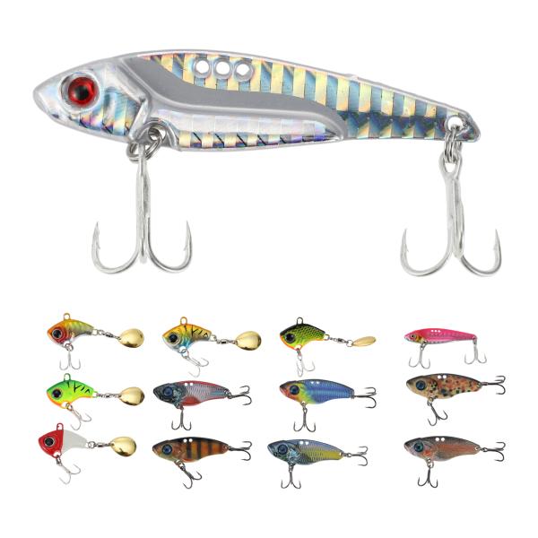 CAPASTEC メタルバイブ バイブレーション ルアー 鉄板バイブ 釣り ルアー 淡水と海水用 1...