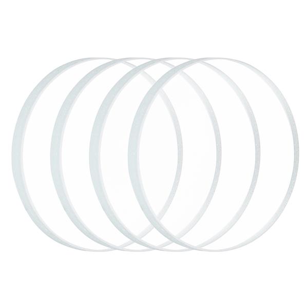 PATIKIL 0.83インチ Dia LEDレンズ 4個 磨かれたエッジ フラッシュライト交換用ガ...