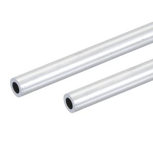 PATIKIL 6063アルミニウムチューブ 2個10mm OD 2mm厚さ300mm長アルミニウム丸管シームレスメタルストレートパイプ