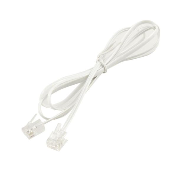 uxcell 電話コード　RJ11電話ケーブル　モジュラケーブルケーブル 　 6P2C 　拡張　固定...