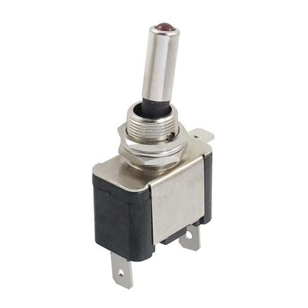 uxcell トグルスイッチ プラスチック製 レッド 2ポジション 3端子 20A/12VDC 10...