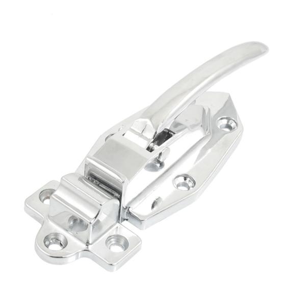 uxcell ラッチハンドル フラッシュマウント 冷蔵庫ドア用 シルバートーン 長さ145 mm