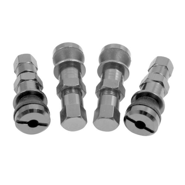 uxcell 4 Pcs TPMSタイヤプレッシャーモニターセンサーダークグレイforモーターサイク...