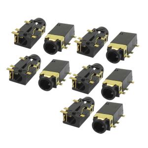 uxcell PCBマウントオーディオ ジャック 4個入り 3.5mm メス 5ピン