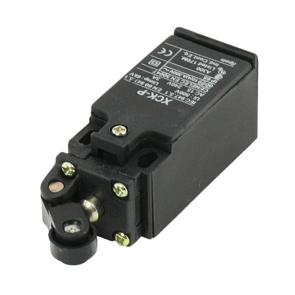 uxcell リミットスイッチ 防水リミットスイッチ 240VAC 3A瞬間回転式 ローラー プラン...