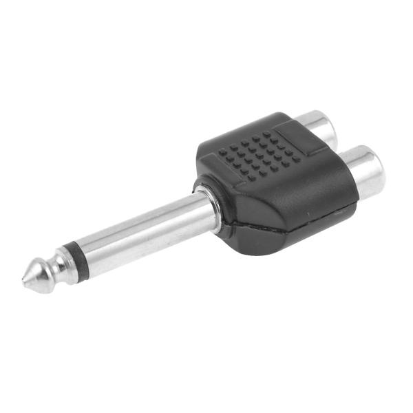 uxcell 　スプリッタ　ジャック　プラグ　ステレオ　コネクタ　6.5mmDCオス　2RCAメス　...