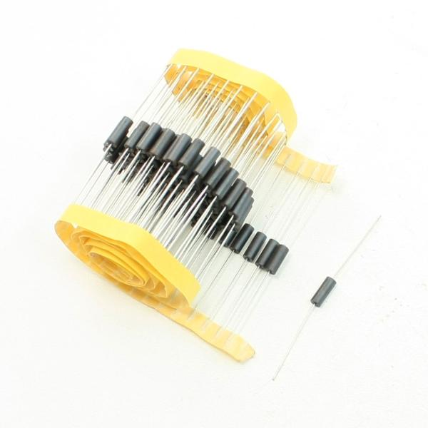 uxcell フェライトビーズ　軸方向リード円筒　黒リード　１００件セット