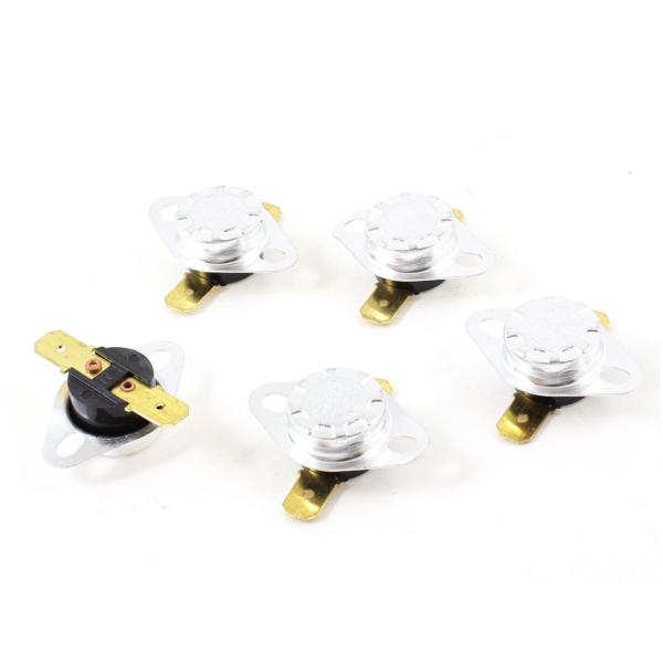 uxcell 温度制御スイッチ　80°C NC　KSD301　シルバートーン　ブラック　ゴールドトー...