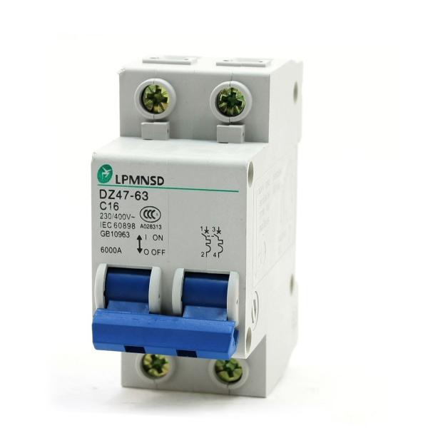 uxcell 安全ブレーカ サーキットブレーカー プラスチック 電子部品 グレー ブルー