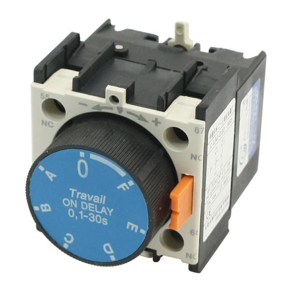 uxcell 660VAC 10A 1NO 1NC時間ON遅延リレー補助接点ブロック0.1-30s