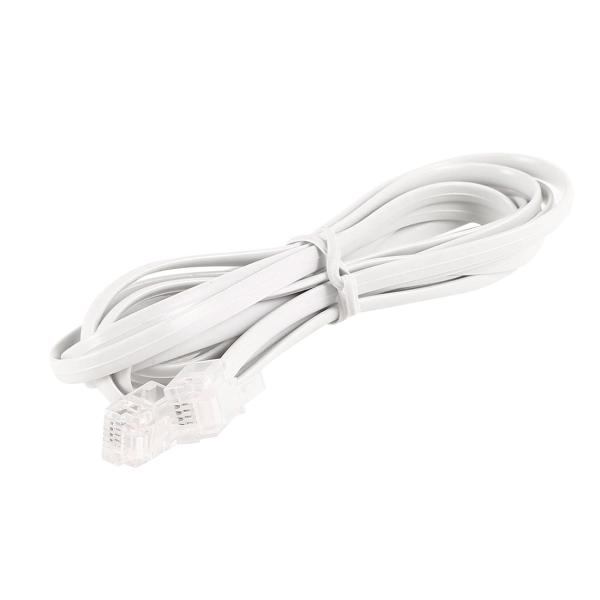 uxcell RJ11電話ケーブル延長コード 2m 6P4C RJ11 - RJ11 モジュラー導体...