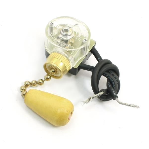 uxcell プルチェーン3A 250VAC 6A 125VAC W 1 X照明天井ファンライトスイ...