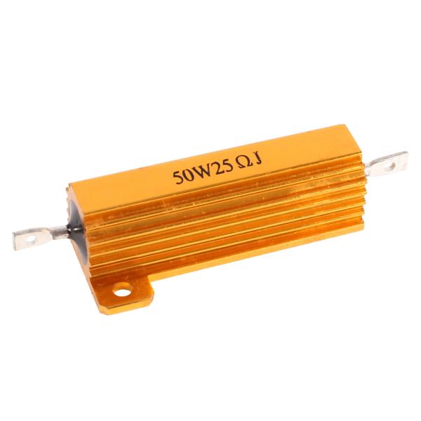 uxcell アルミ抵抗器　巻き線抵抗器　ネジタップマウント　オーディオ　　25 Ohm 　50W