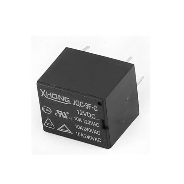 uxcell パワー リレー 10A 120V/240VAC 12VDC DC SPDT 5ピン P...