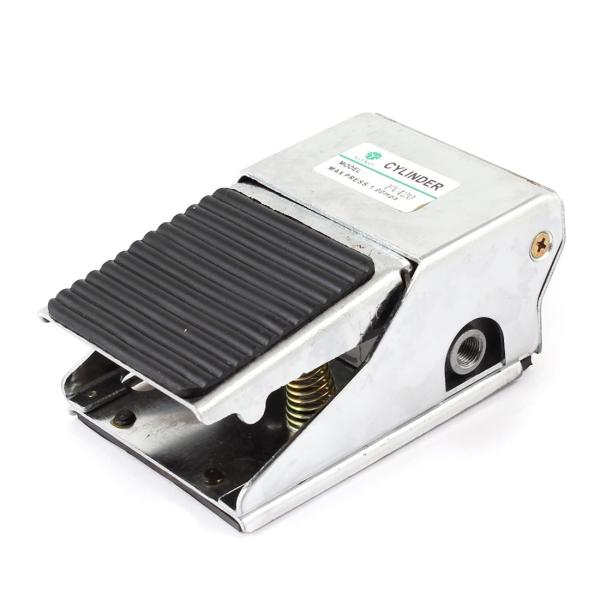 uxcell フットバルブスイッチ メタル モメンタリ 操作式 FV420 2ポジション 4ウェイ