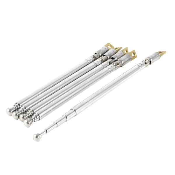 uxcell 通用型伸縮式アンテナ 80度 11cm-32cm長さ 5セクション 空中制御受信機AM...