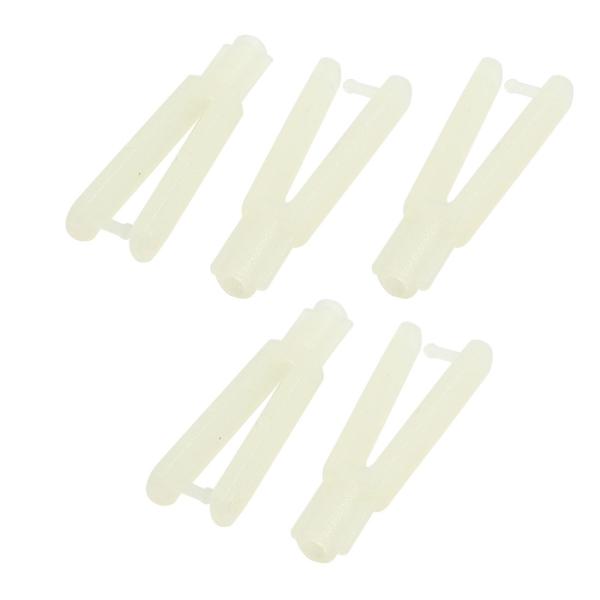 uxcell RC飛行機スペアパーツホワイトナイロンクレビス 29x12x5mm クリップタイプ 5...