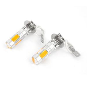 uxcell 車用ハロゲンライト LEDライト フォグランプ ヘッドライト H3 7.5W 5 SMD 2個セット