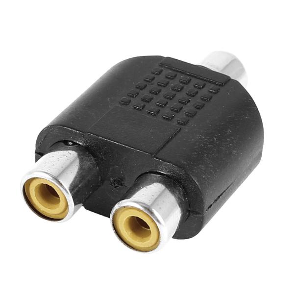 uxcell RCAスプリッタアダプタ RCA メス- デュアルRCAメス AV オーディオビデオ接...