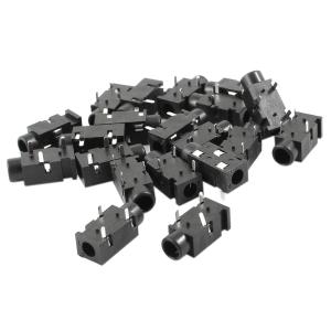 uxcell PCBマウントオーディオ ジャック 4個入り 3.5mm メス 5ピン