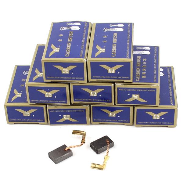 uxcell カーボンブラシ 10ペア 15mm x 11mm x 5mm CB325 9555NB...