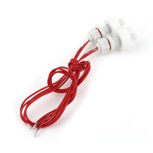 uxcell 水位センサー 水位検出器 フロート型 高圧 垂直 フロートスイッチ ホワイト 2個入 ...