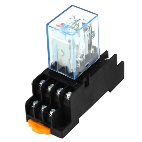 uxcell 電源コイルリレーソケットワット ソケットベース DC12V 14ピン 4PDT 電磁 ...