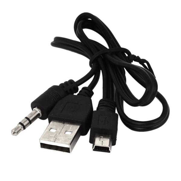 uxcell USBデータケーブル　ケータイデータケーブル　3.5mm USB2.0オス ミニ5 P...