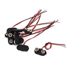 DENKO HOME（電光ホーム） 9V バッテリースナップ ワニ口クリップ 付き