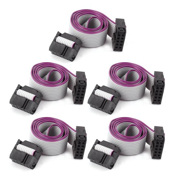 uxcell フラットリボンケーブル　延長ワイヤ　IDCソケット　Arduino DIY用　 10ピ...