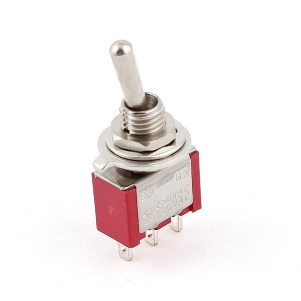 uxcell AC 250V/2A 120V/5A オン/オフ/オン 3ポジション SPDT ミニ ...