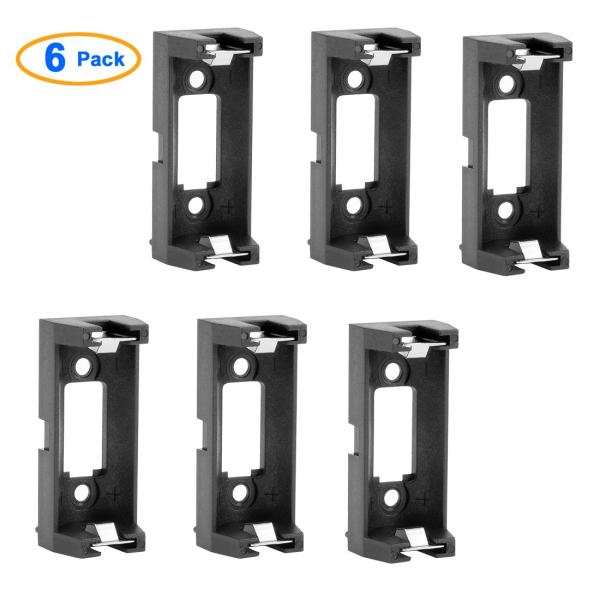 uxcell バッテリーホルダーボックス CR123A CR123 リチウム クリップケース 6本セ...