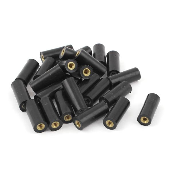 uxcell 絶縁支柱 25個入り M3 真鍮 挿入スレッド 8x20mm 絶縁スペーサー端子
