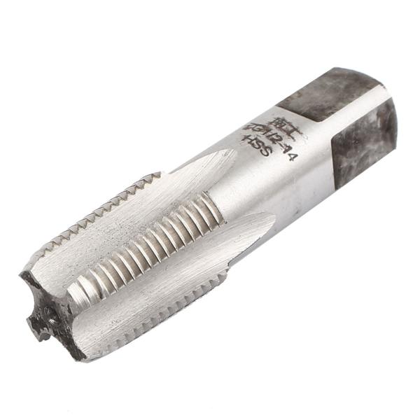 uxcell ZG1/2-14 55度管用テーパねじ 4枚刃ハイスねじタップ