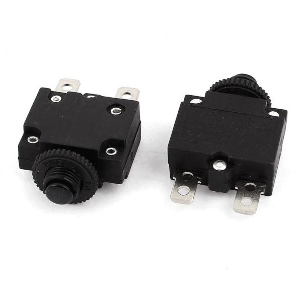 uxcell サーキットブレーカー AC125V/250V 10A HS-R01 10mmスレッド直...