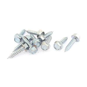 uxcell タッピングネジ M6 x 25mm 六角ドライブ 10個