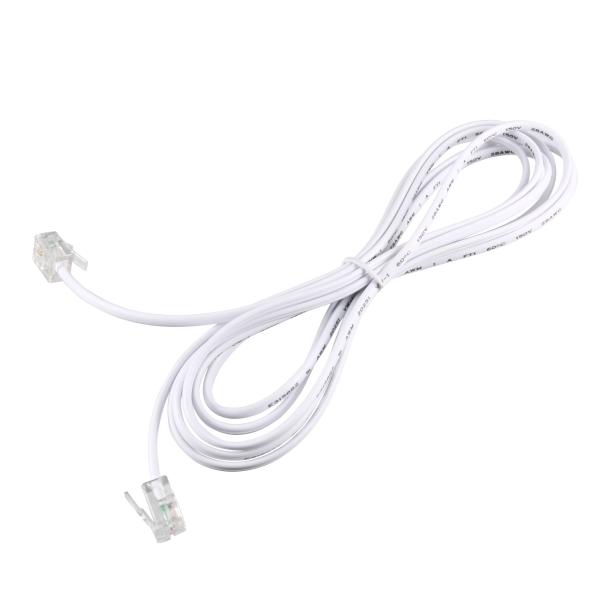 uxcell RJ11 6P2C 電話線コードケーブル 長さ 2m 電話延長コードワイヤ ADSL ...