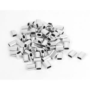 uxcell アルミスリーブ ワイヤロープ スリーブ アルミ