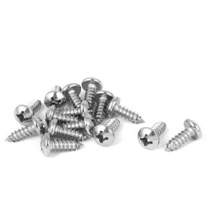 uxcell セルフタップネジ ステンレス製ネジ 丸いパンヘッド